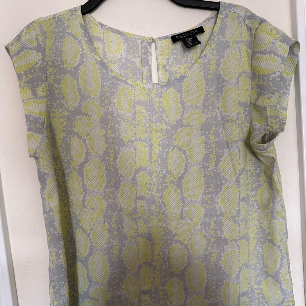 Rachel Zoe Gray and Yellow Blouse